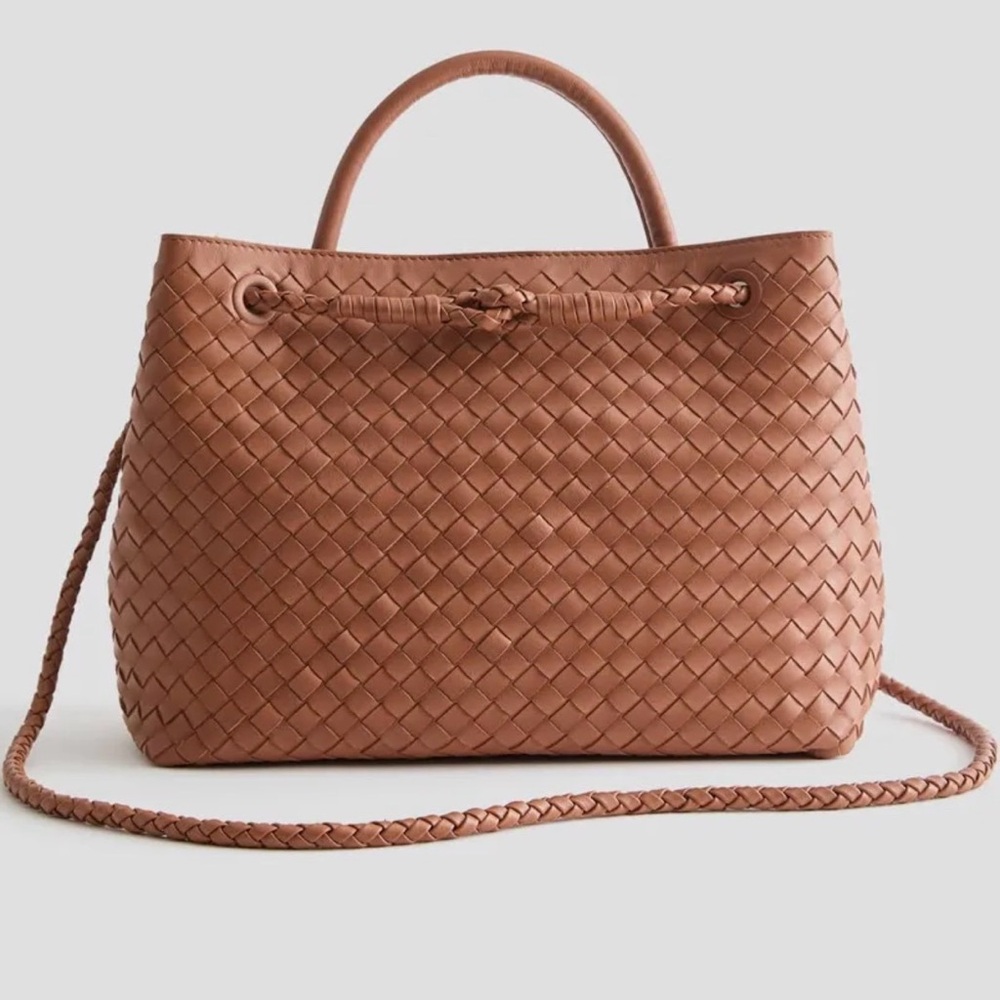Quince Tan Woven Tote Bag